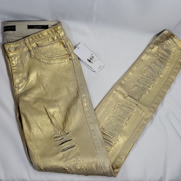 Guess Denim - NWT Guess Los Angeles Metallic Sexy Curve Jeans